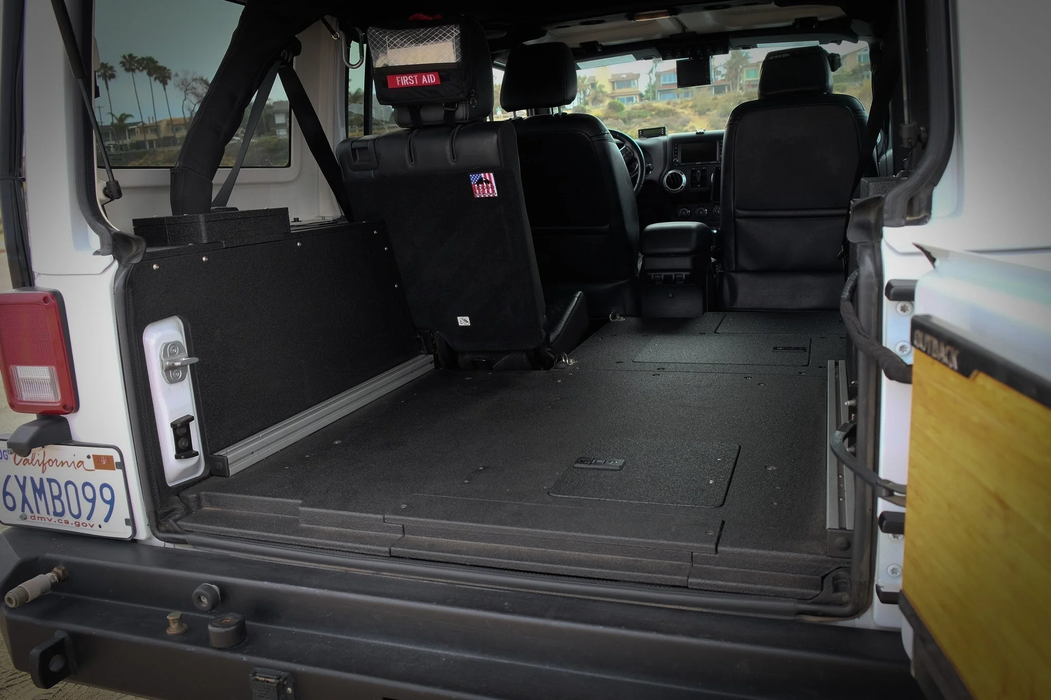 Jeep Wrangler 2007-2018 JKU 4 Door - Second Row Seat Delete Plate System - Image 6