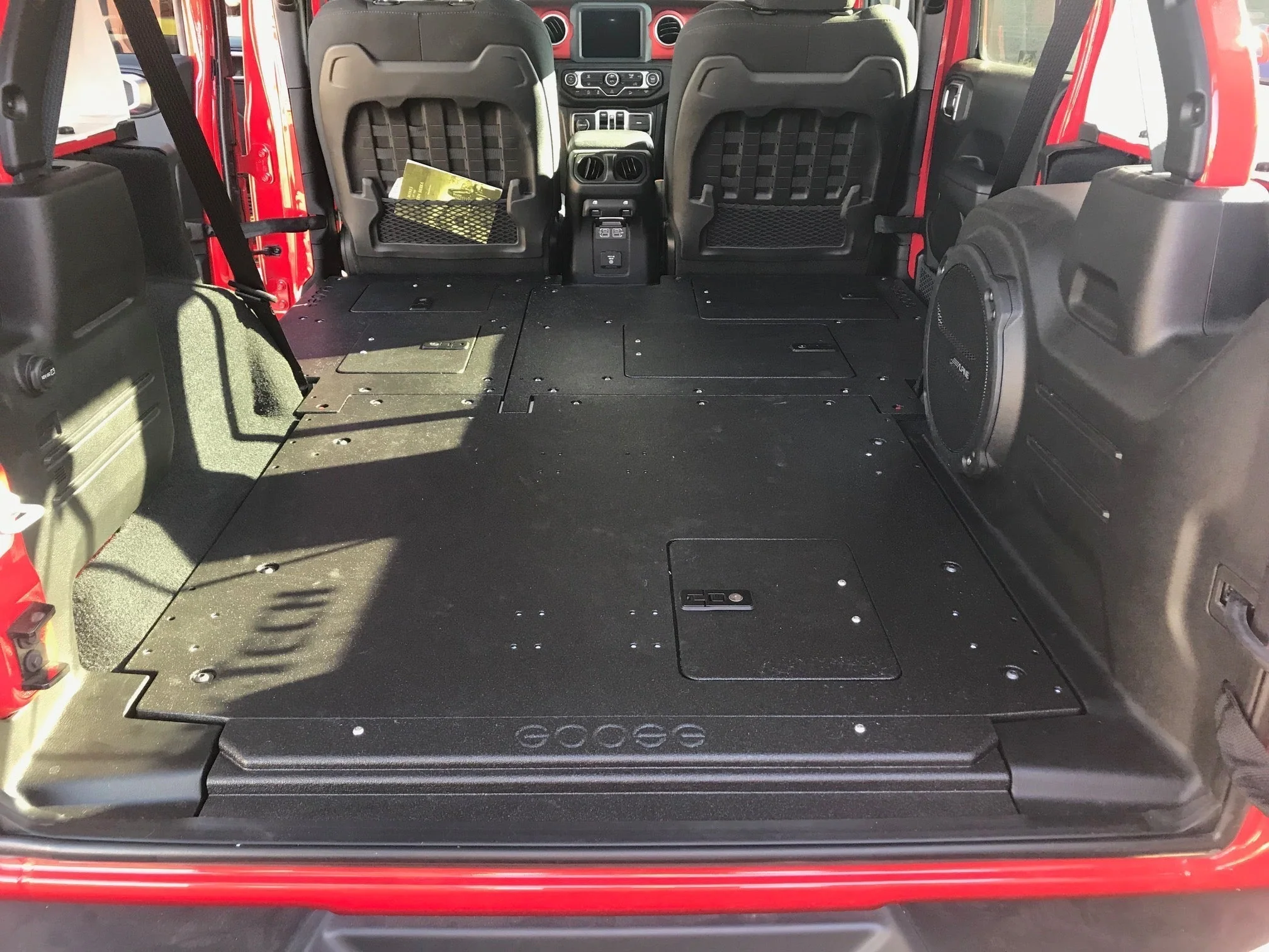 Jeep Wrangler 2018-2023 JLU 4 Door - Second Row Seat Delete Plate System - Image 3