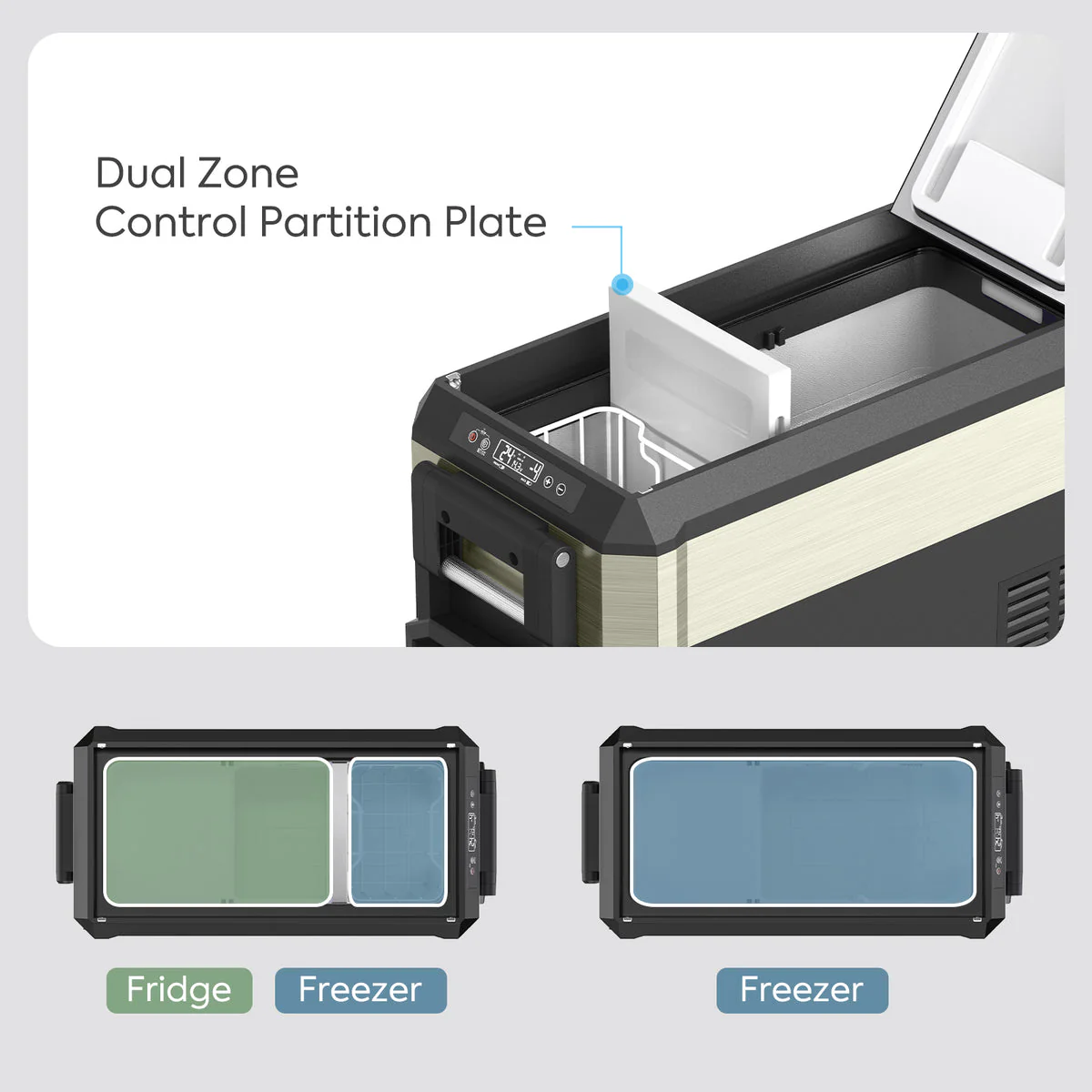 JP40 Pro Dual Zone Wheeled Portable Freezer | ICECO | 40 LT - Image 15