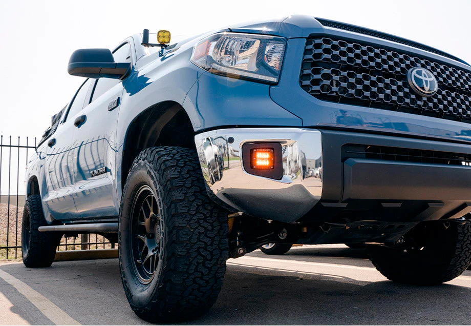 LED Fog Light Pod Replacements Brackets Kit For 2014-2021 Toyota Tundra - Image 6