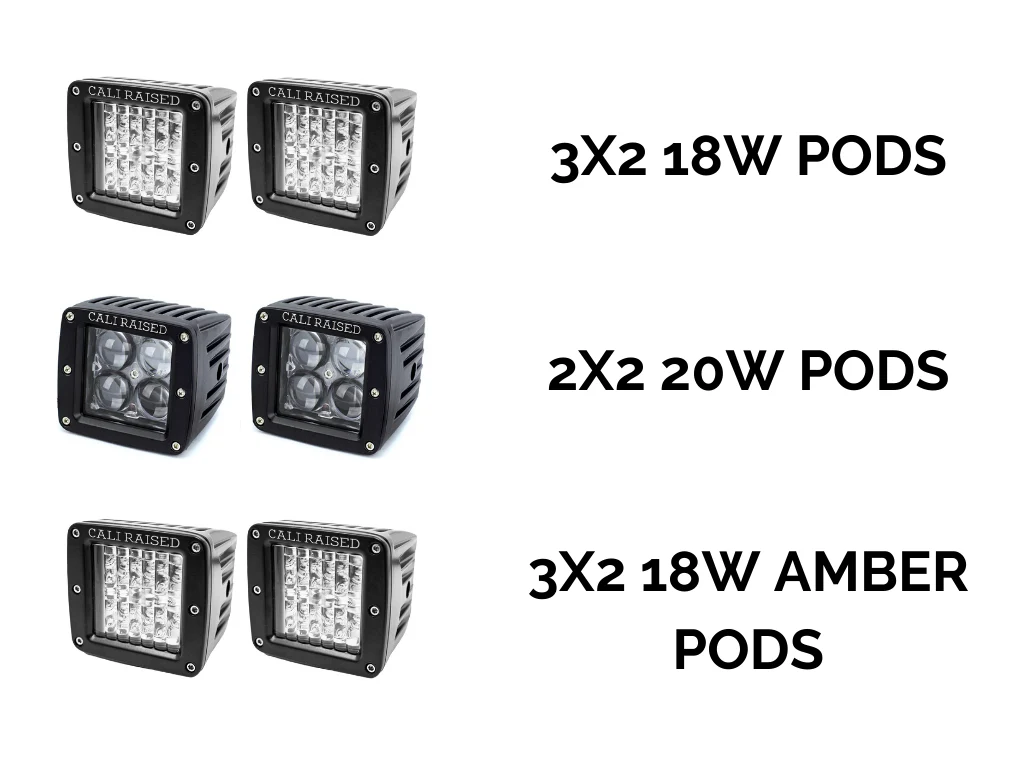 LED Fog Light Pod Replacements Brackets Kit For 2014-2024 Toyota 4Runner - Image 4