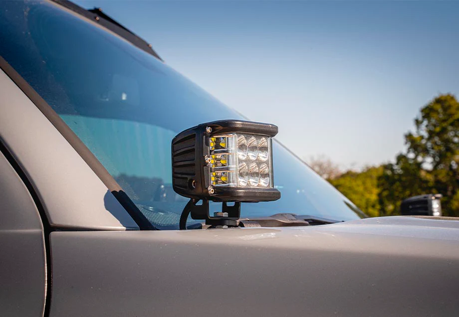 Low Profile LED Ditch Light Brackets Kit For 2010-2024 Toyota 4Runner - Image 2