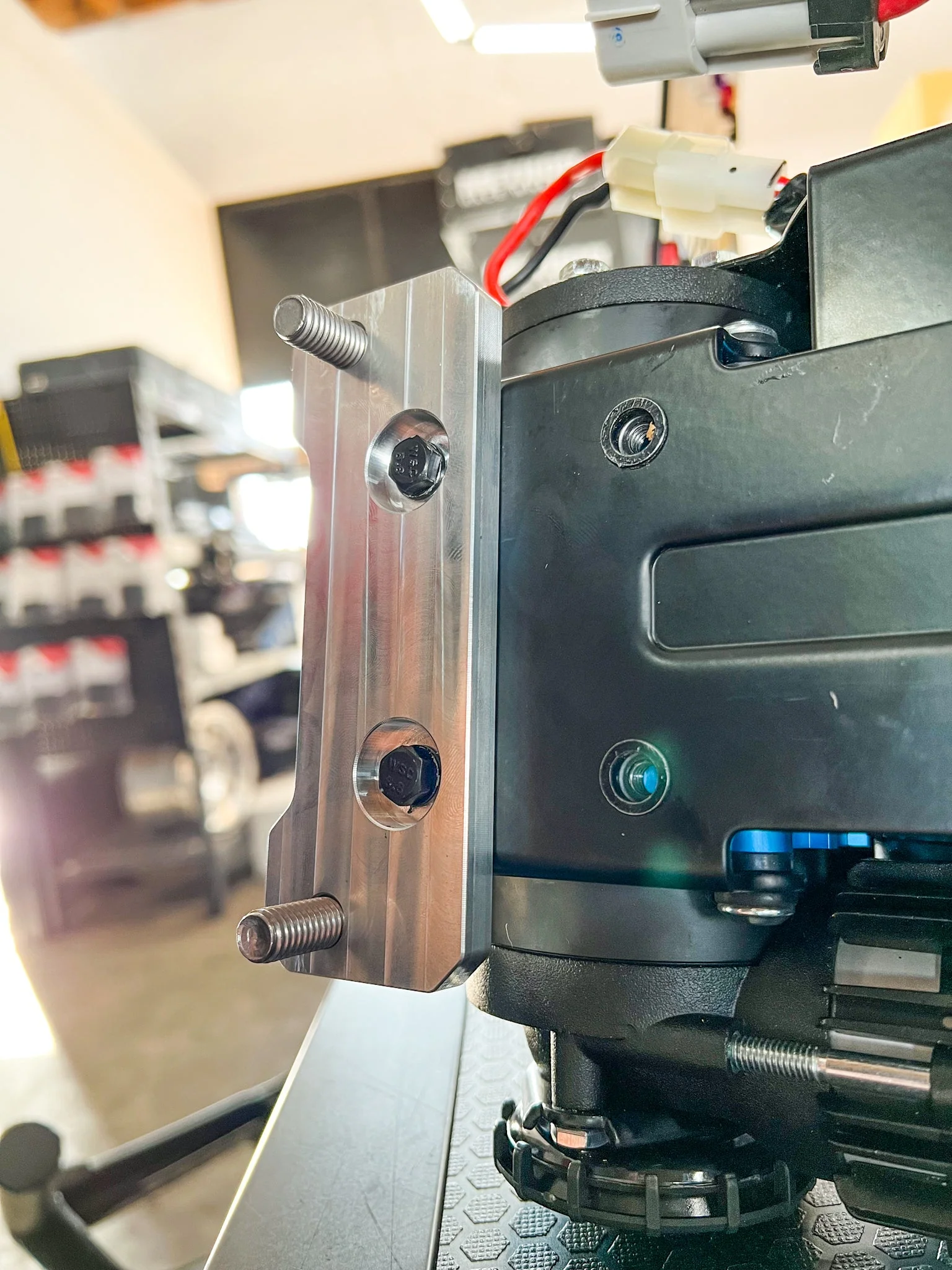 Machined Billet 6061 Aluminum ARB Twin Compressor to winch plate adapters - Image 2