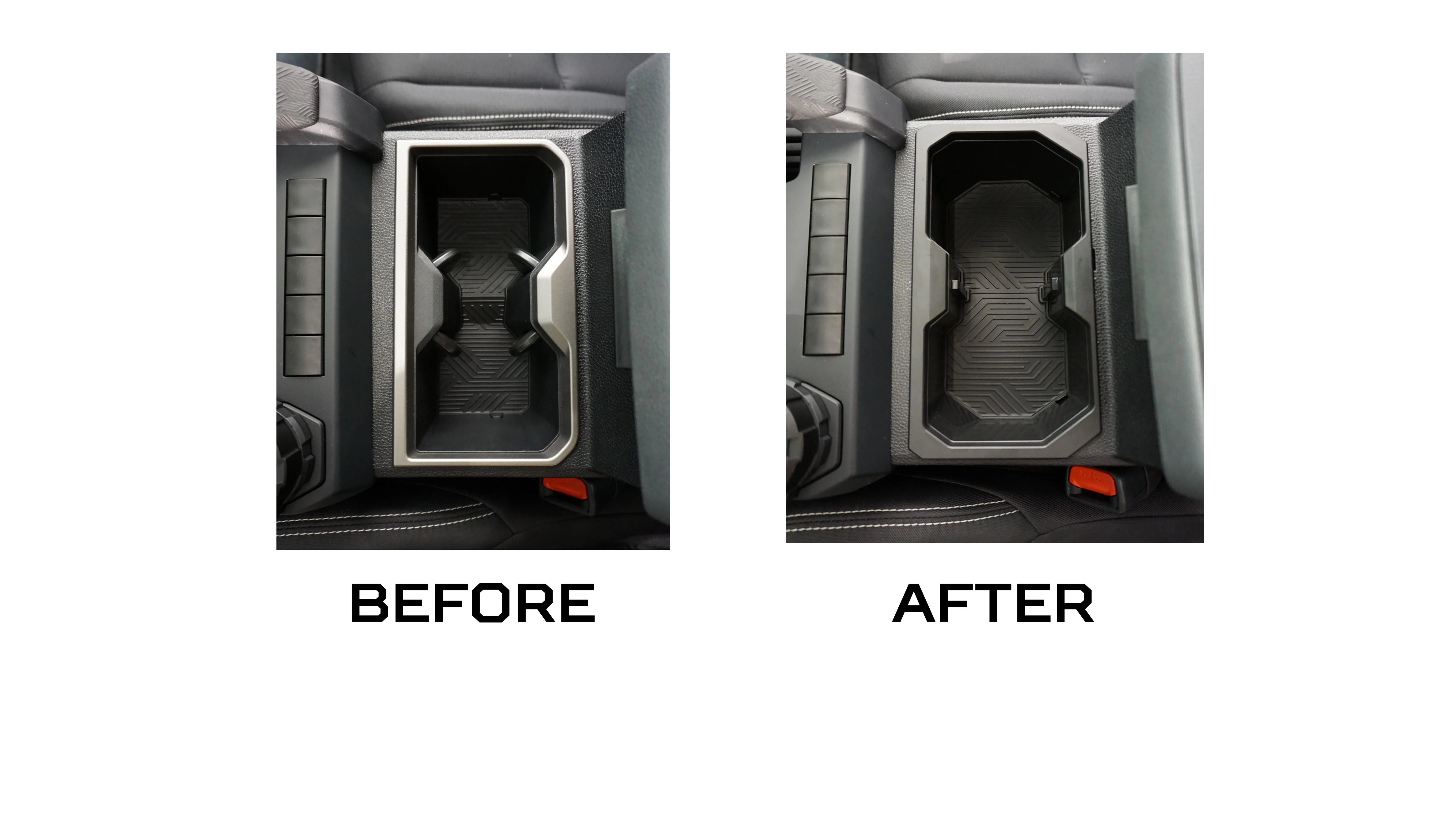 Oversize Cup Holder (2024+ Tacoma) - WHITE/BLACK - Image 8