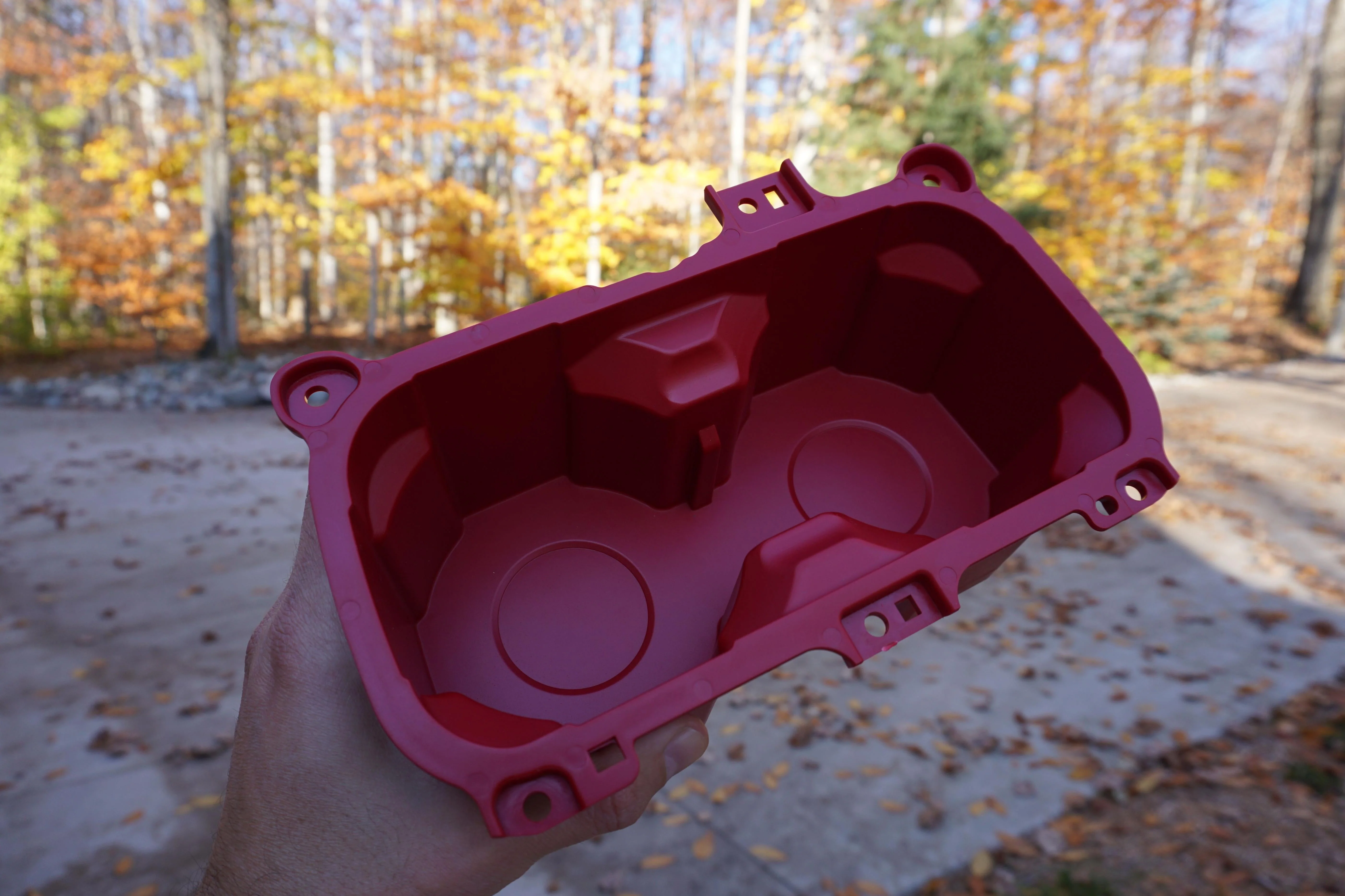 Oversize Cup Holder with Tray (2016-2023 Tacoma) - RED - Image 8