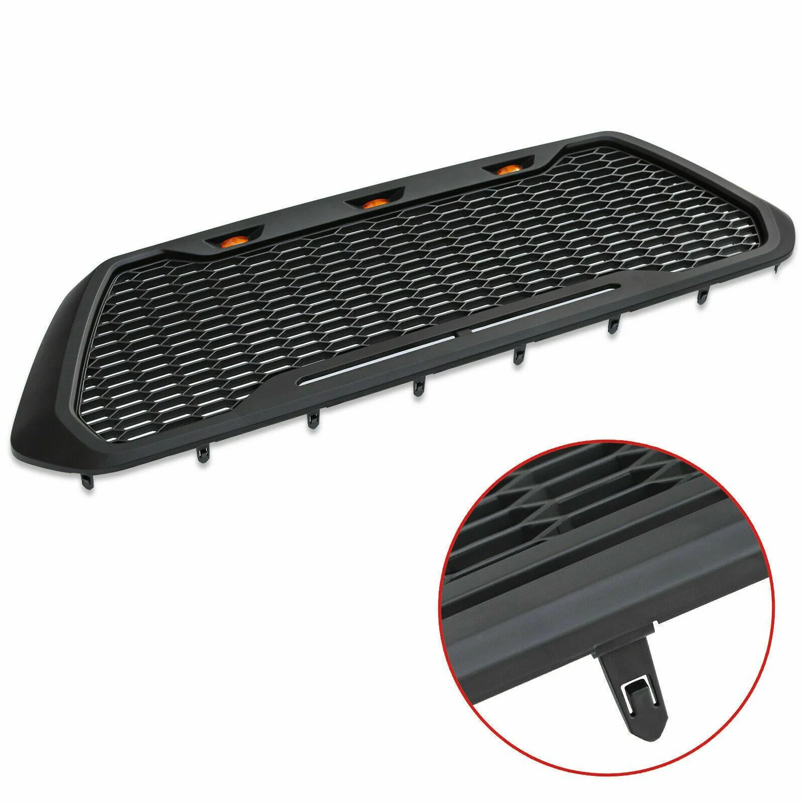 Raptor Style Matte Black Grille w/3 LED Lights - 2016+ Toyota Tacoma - Image 6