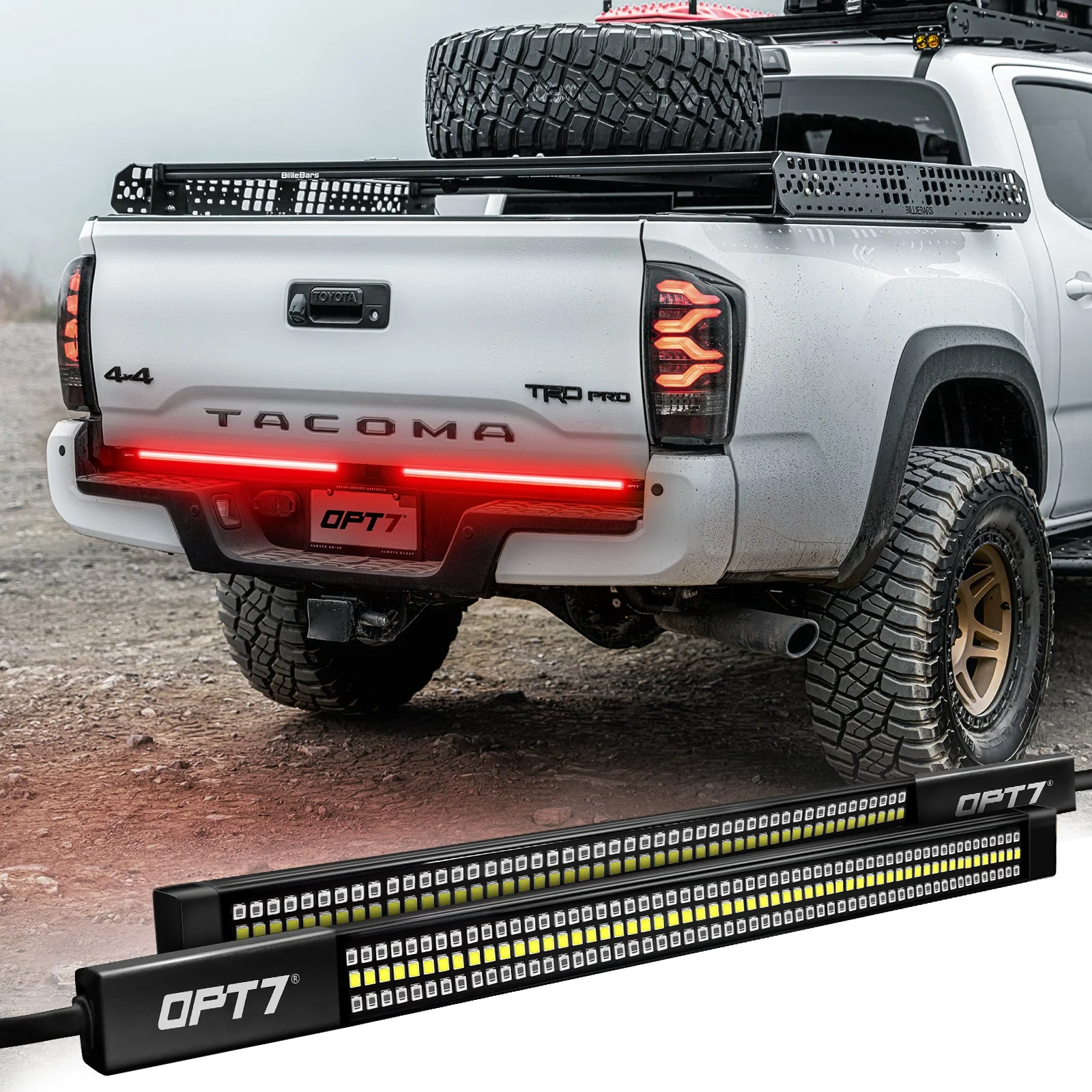 Redline Parlux Triple Row LED Tailgate Light Bar for Tacoma with Reverse Light, Brake Light & Sequential Turn Signals - Image 9
