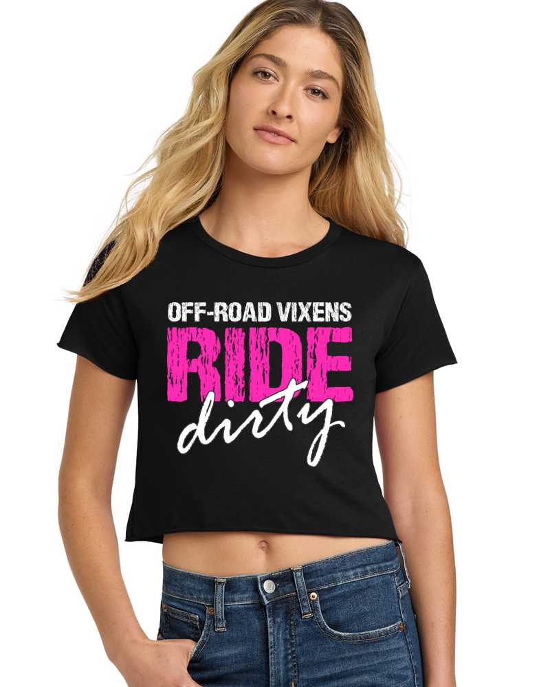 Ride like a Vixen Cropped Tee - Image 2