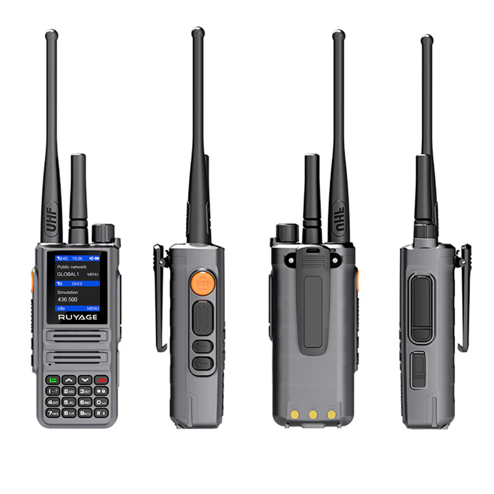 Ruyage X30 Nationwide Lifetime Free 4g+UHF Walkie Talkies | Global Unlimited Range Dual Mode 2 Way Radios,Relay Function,4000mAh,for Job Site with SIM Cards 2 Pack - Image 7