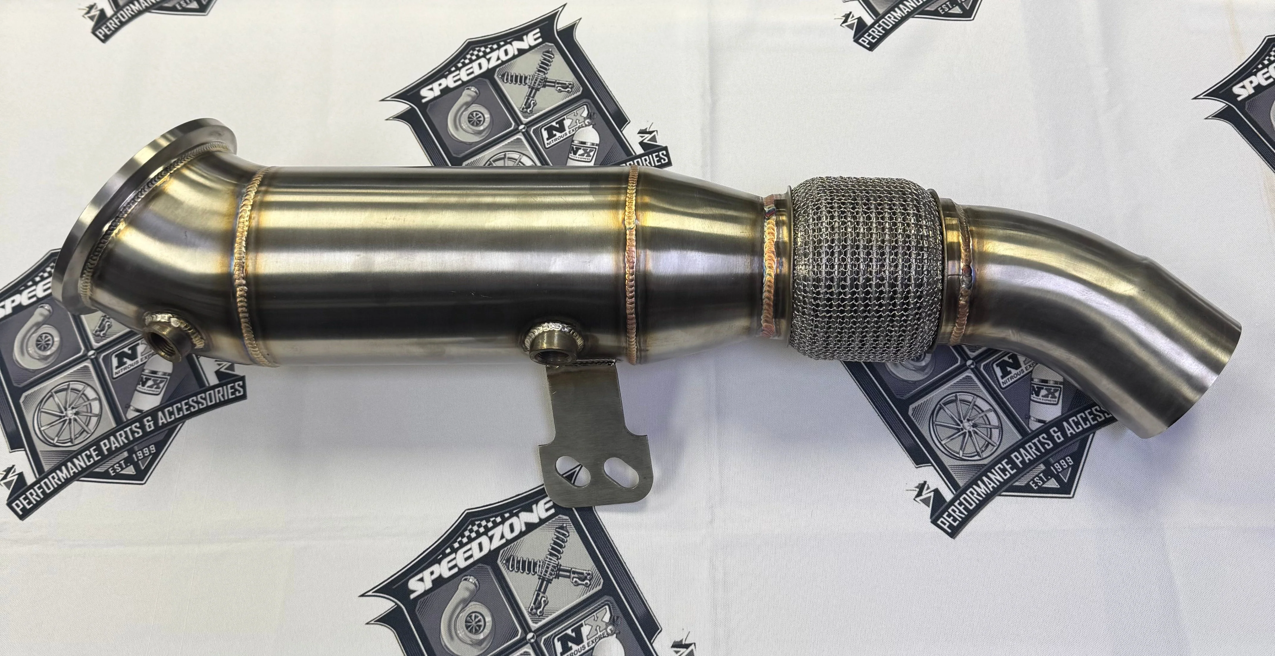 SPDZ1 B58 Toyota Supra/BMW True 4.5" Catless Downpipe - Image 2