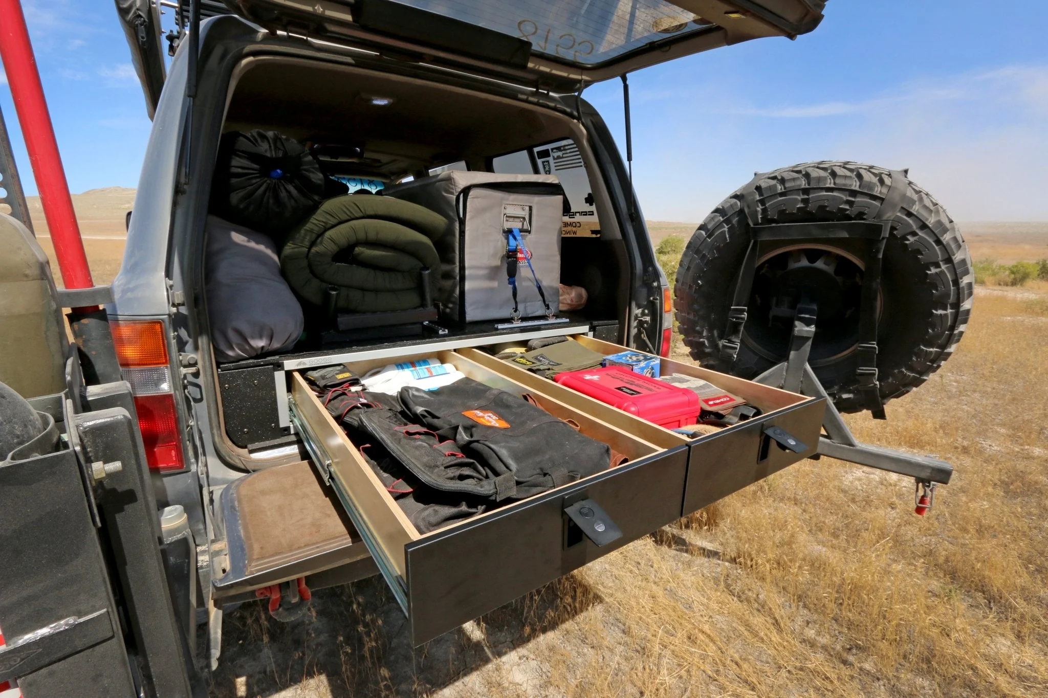 Stealth Sleep and Storage Package for Toyota Land Cruiser 1991-1997 80 Series - 43-3/8" W x 8" H x 40" D - Image 13
