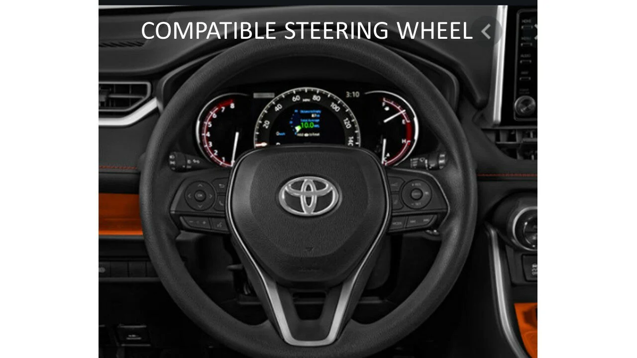 Steering Wheel Emblem Overlay (Select Toyota Models) - ARMY GREEN - AJT DESIGN - Image 9