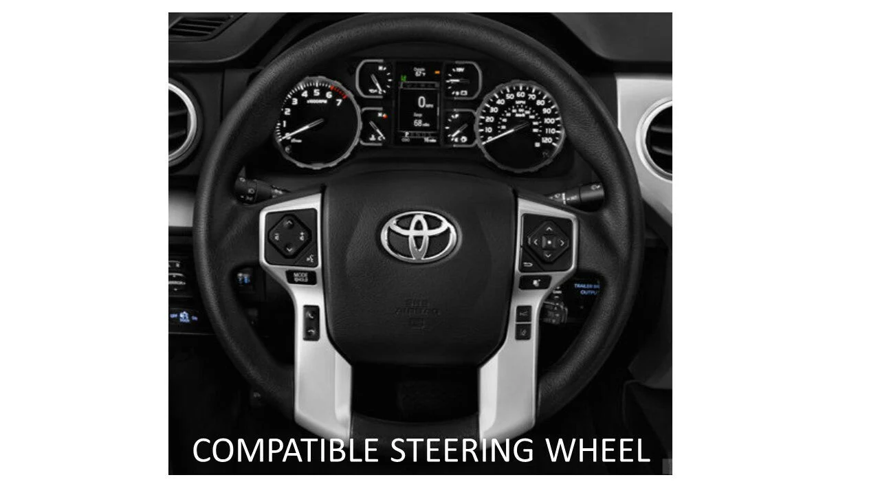 Steering Wheel Emblem Overlay (Select Toyota Models) - ARMY GREEN - BLANK - Image 5