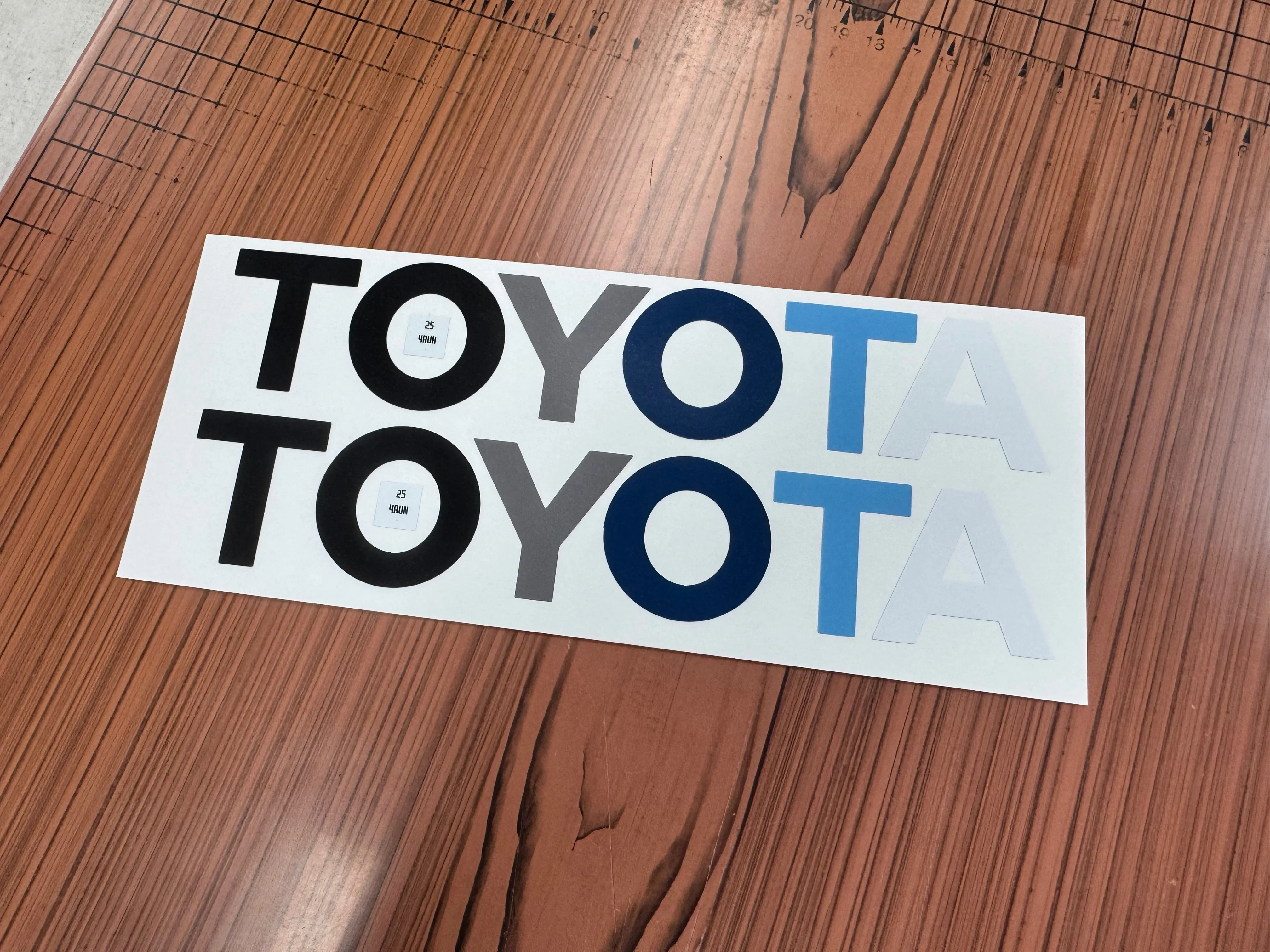 TOYOTA Front Door Sill Letter Overlays - 2024+ Tacoma / 2025+ 4Runner - Image 11