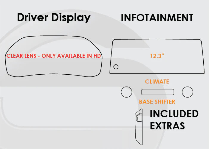 Toyota Grand Highlander Screen ProTech Kit - Image 2