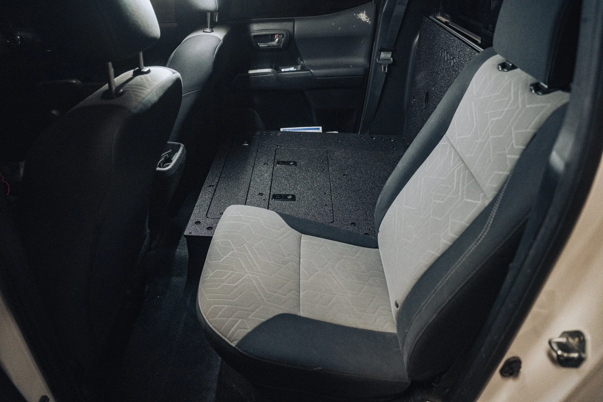 Toyota Tacoma 2005-2023 2nd and 3rd Gen Double Cab Version 2 - Second Row Seat Delete Plate System - Image 5