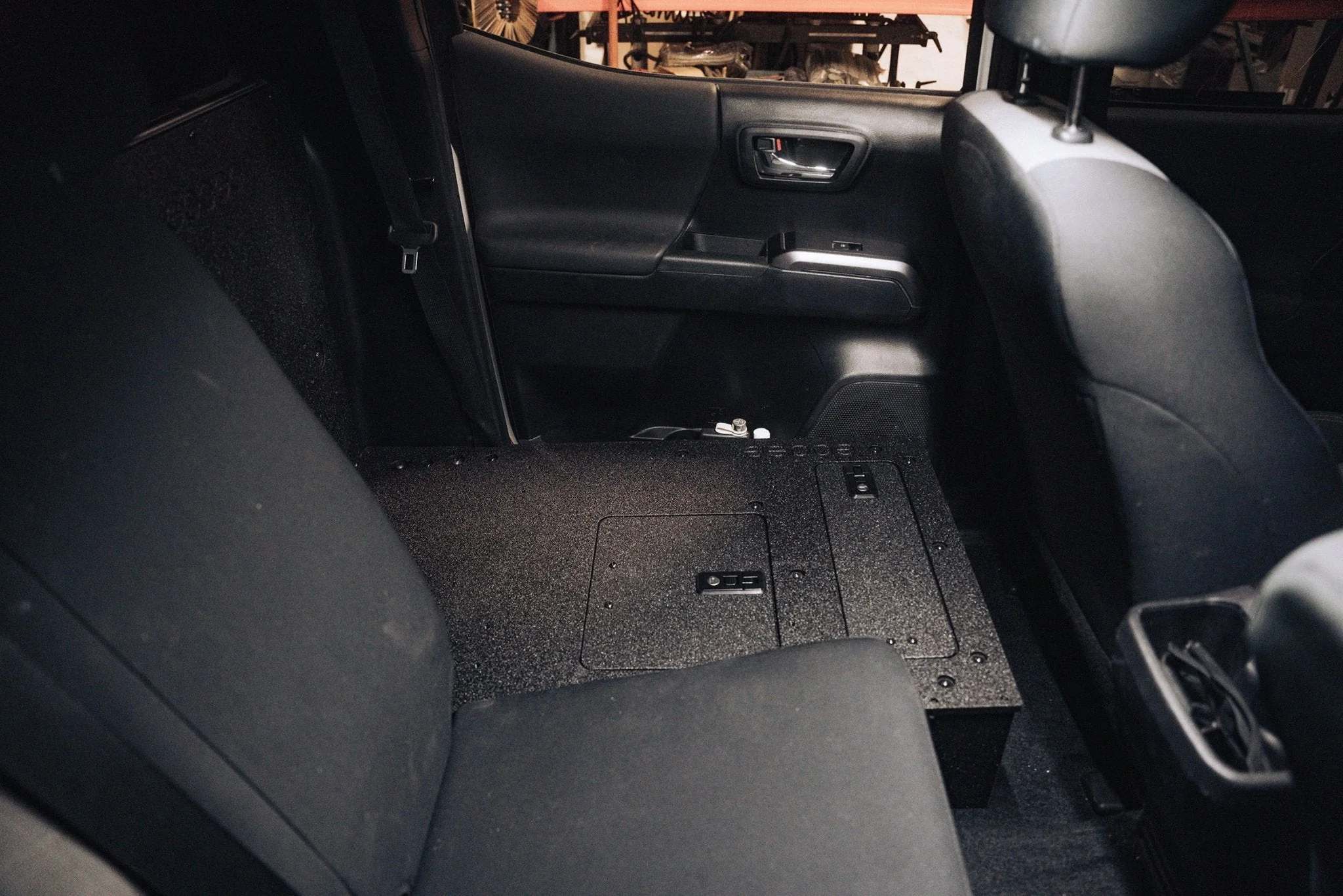Toyota Tacoma 2005-2023 2nd and 3rd Gen Double Cab Version 2 - Second Row Seat Delete Plate System - Image 59