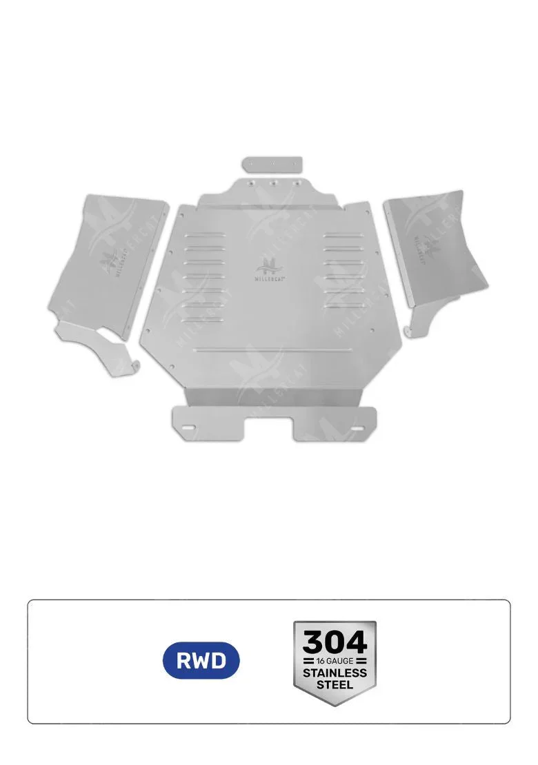 Toyota Tacoma 3.5L RWD 2016-2023 Cat Shield - Image 7