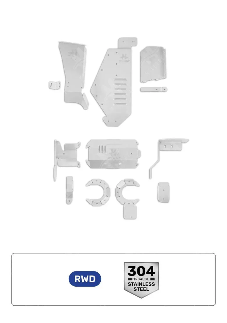 Toyota Tacoma PreRunner 2.7L RWD 2005-2015 Cat Shield - Image 5