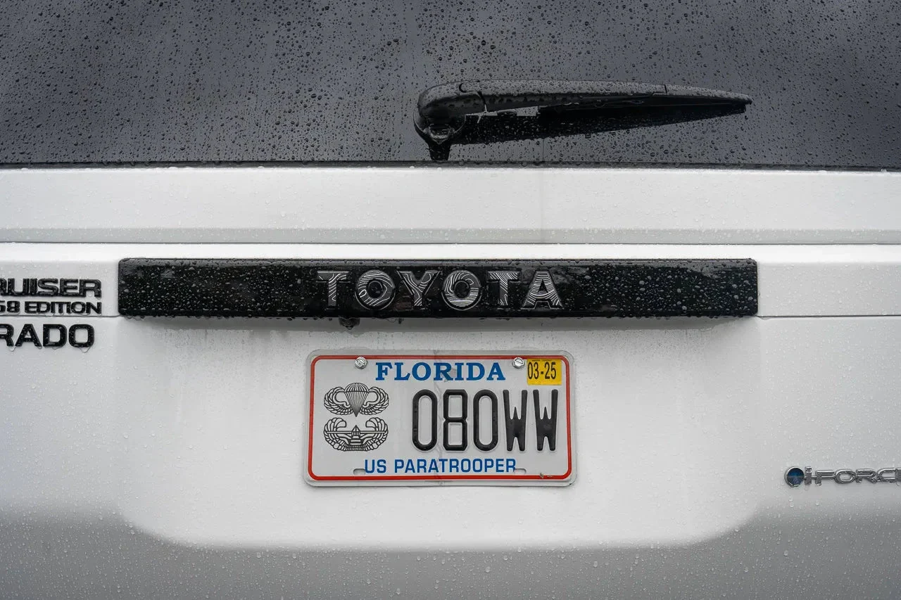 "TOYOTA" Topo Rear Tailgate Emblem Overlays - 2024+ Land Cruiser - Image 9