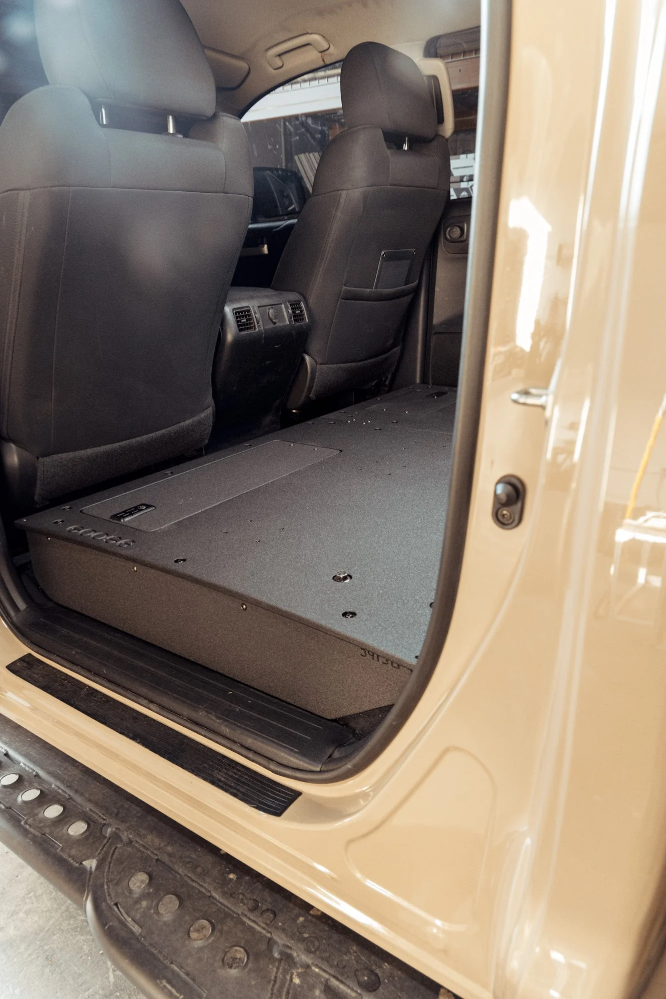 Toyota Tundra 2014-2021 2.5 Gen. CrewMax - Second Row Seat Delete Plate System - Image 8