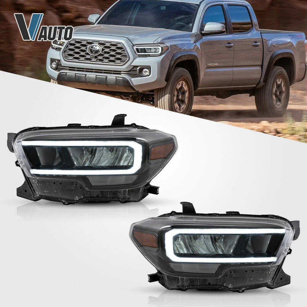 VAuto Halo LED Reflector Headlights 2016+ Toyota Tacoma - Image 4