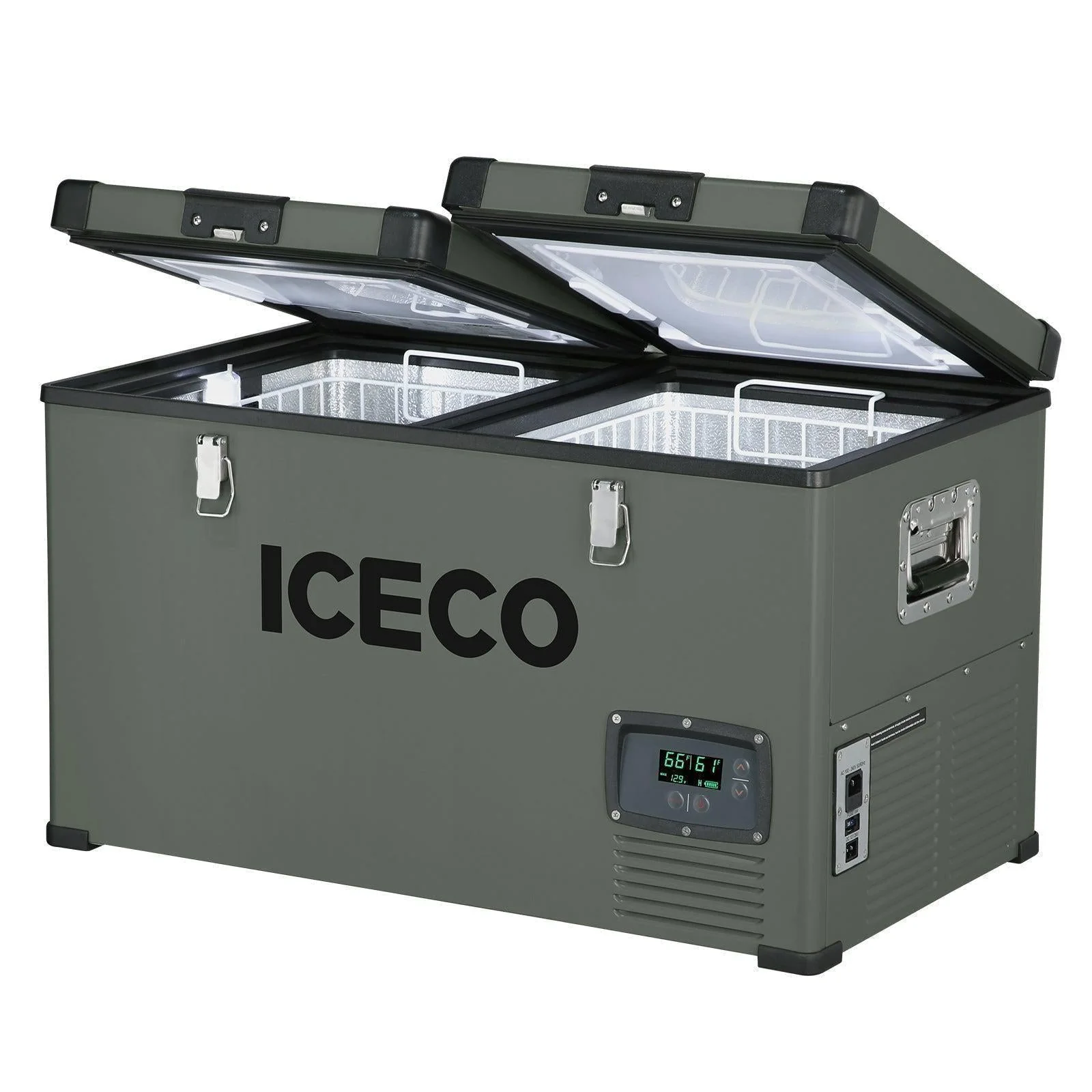 VL60 Dual Zone Metal Fridge Freezer with Cover | ICECO | 60LT - Image 2