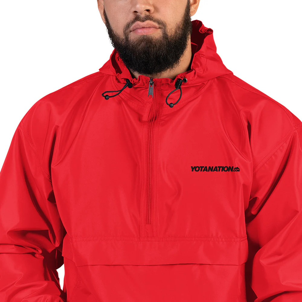 Yota Nation Embroidered Champion Packable Jacket - Image 4