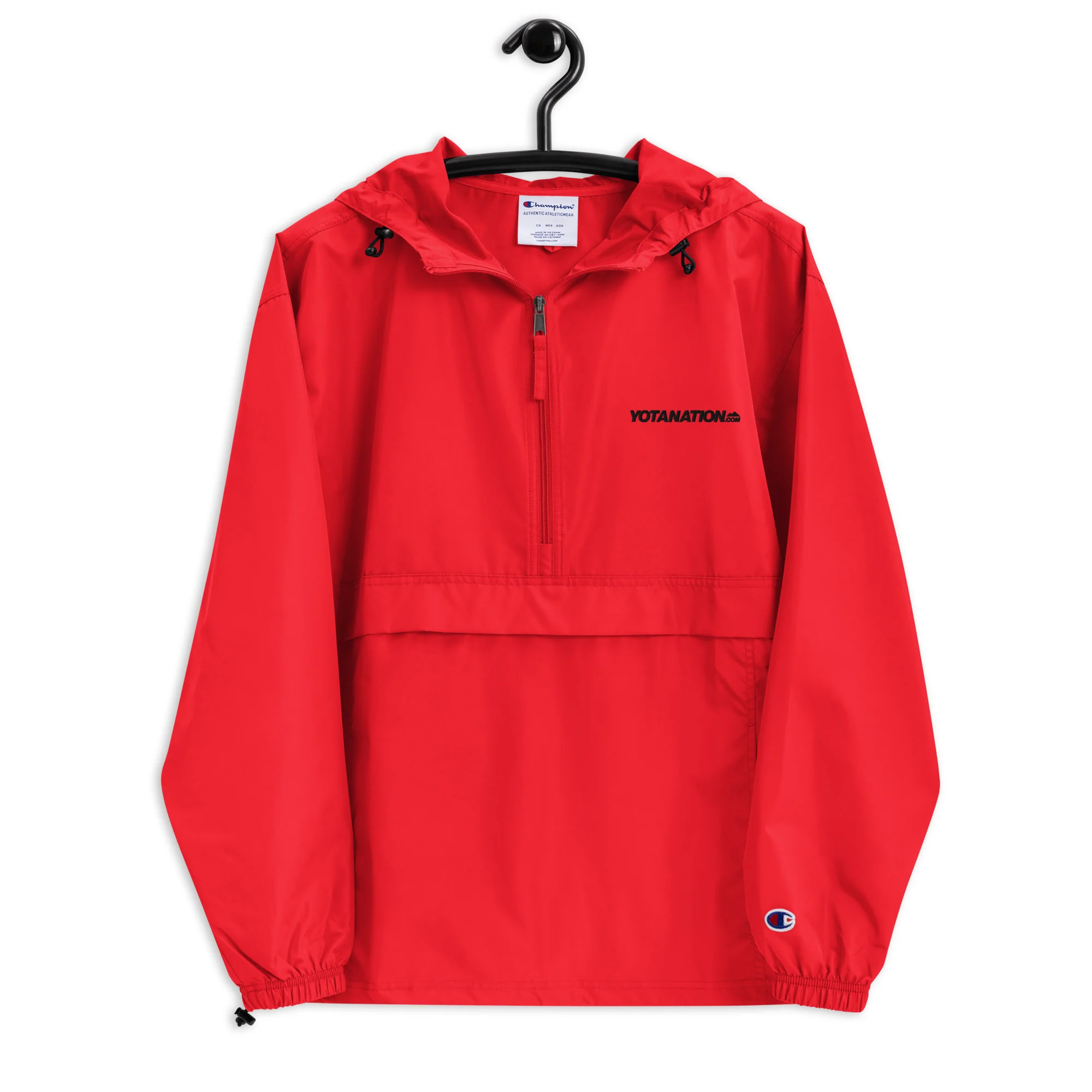 Yota Nation Embroidered Champion Packable Jacket - Image 5