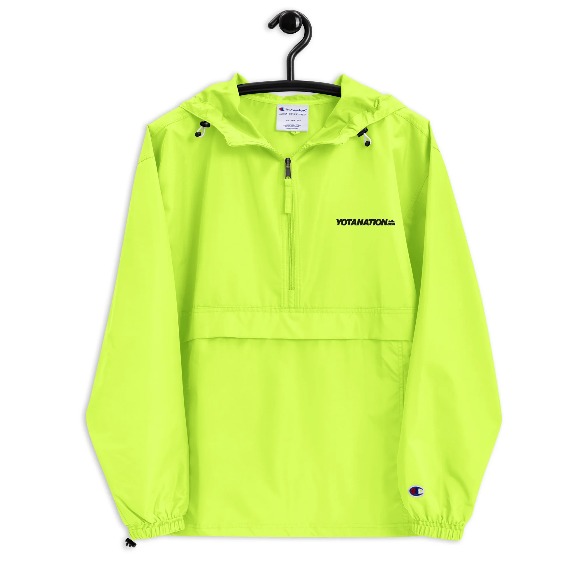 Yota Nation Embroidered Champion Packable Jacket - Image 8