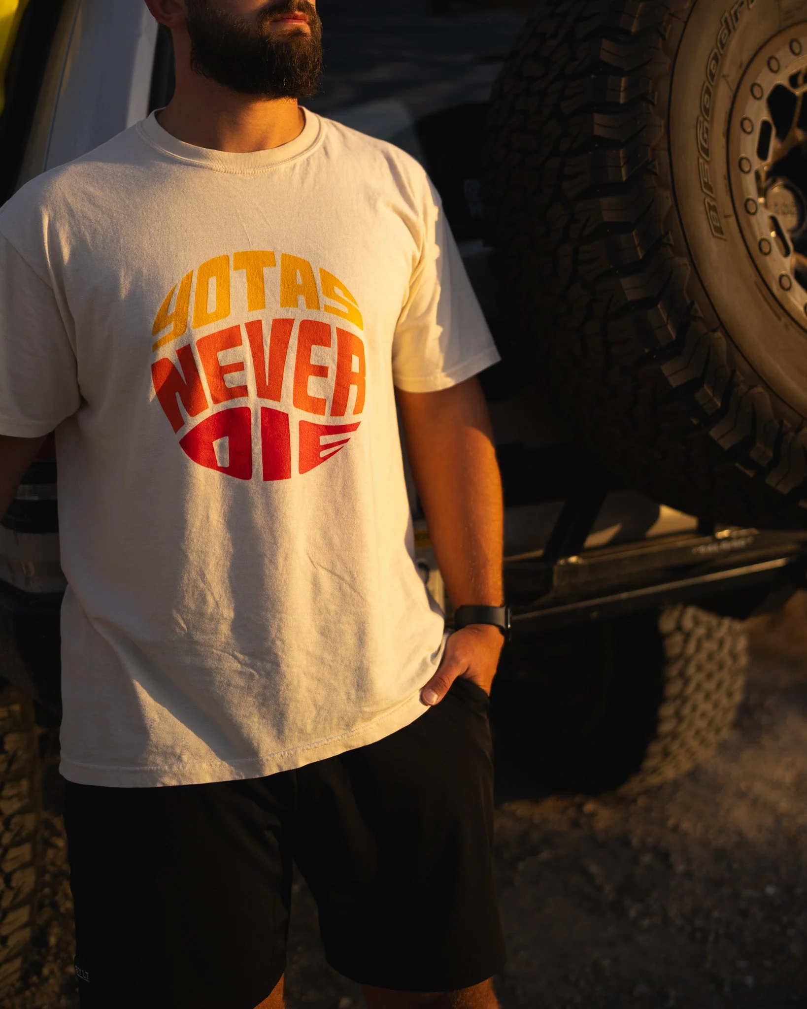 Yotas Never Die Signature Tee Shirt (Large Front Print) - Image 2